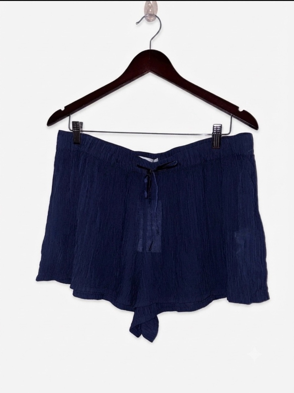 Zara Navy Crinkle Drawstring - Picture 2 of 6
